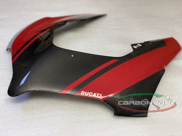 Carbonvani - Ducati Panigale V4 / S (22-24) Carbon Fiber Headlight Fairing - RED.2 Carbonvani - Ducati Panigale V4 / S (22-24) Carbon Fiber Headlight Fairing - RED.2